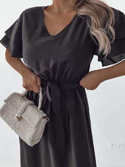 Royalfashion Dámské jednoduché midi šaty
