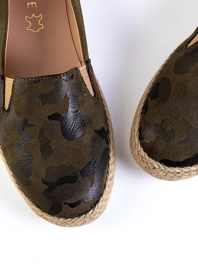 Dámské zelené espadrilky v barvě Nuhente - Obuv