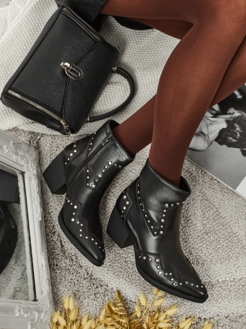 Ковбойки жіночі на підборах з джетами Glaciere