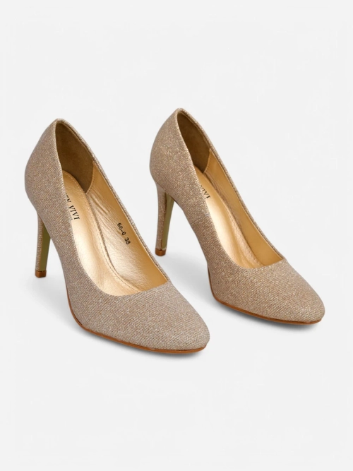 Royalfashion Glitery damskie buty na wysokim obcasie Enen