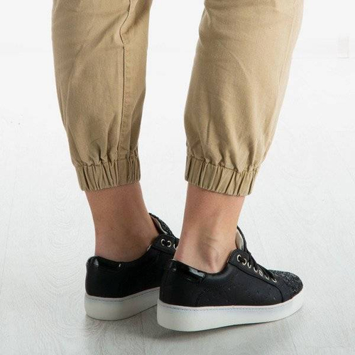 Чорні кросівки Vieira з блискучою обробкою - Взуття 1