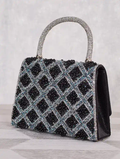 Royalfashion Невелика жіноча сумка, прикрашена цирконієм та перлами