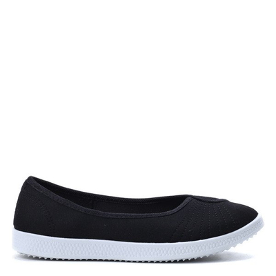 Czarne casualowe balerinki Antonetta- Obuwie