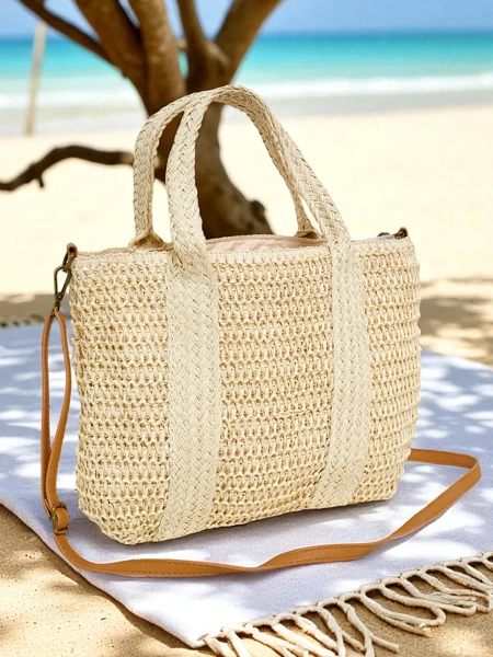 Royalfashion Velká slaměná dámská taška Bella Paglia