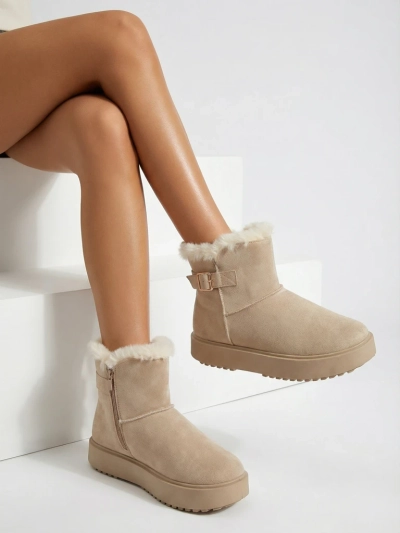 Royalfashion Krátké dámské boty a'la sněhule Aurelia Classico