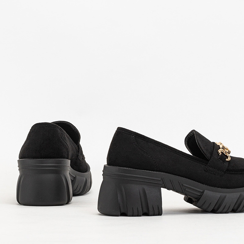 Чорні жіночі лофери Elavis