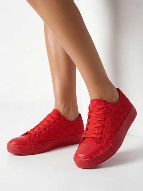 Жіночі Кеди Stella Червоні Тканинні Спортивні на Літо