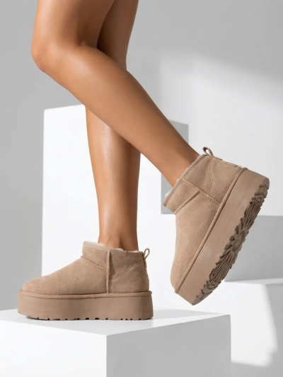 Royalfashion Dámské krátké boty a'la snow boots Ozozi