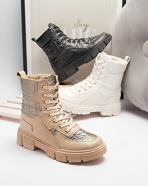 OUTLET Чорні жіночі неутеплені черевики Qertera- Footwear