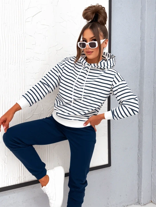Royalfashion жіночий комплект спортивного одягу в смужку