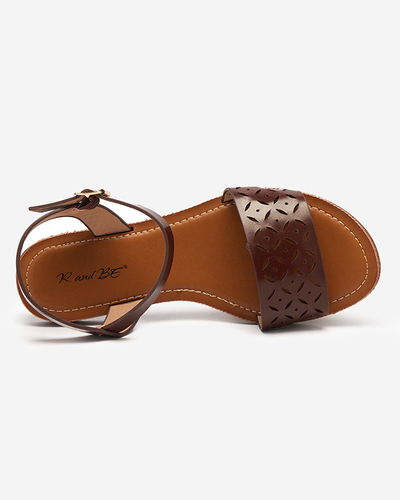 Темно-коричневі жіночі босоніжки Kofiil