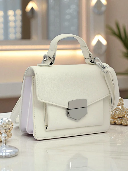 Royalfashion Dámská psaníčková kabelka s držadlem Amalthea Avorio