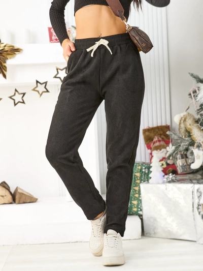 Royalfashion Teplé ženské velikostní kalhoty