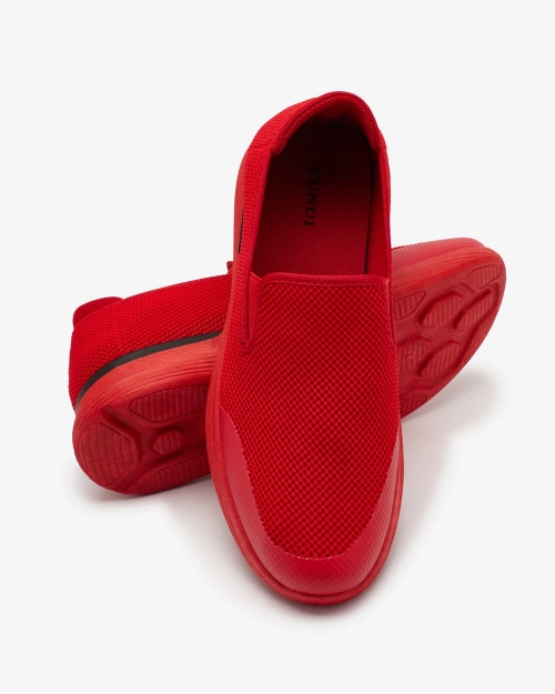 Royalfashion Чоловічі спортивні кросівки FlexFit Run Slide-on червоні