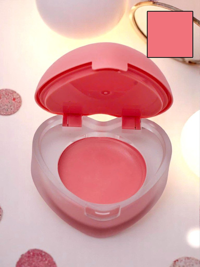 2-v-1 rtěnka a tvářenka v srdcovité dóze Peach Rose