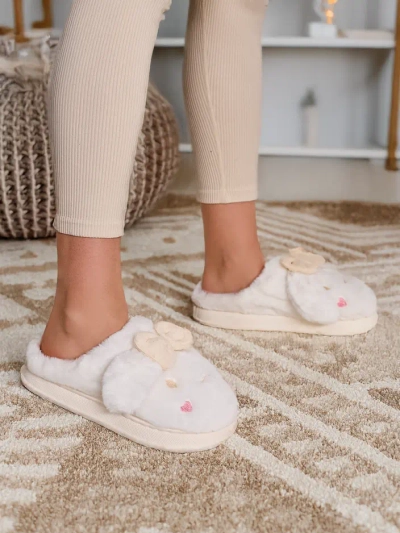 Royalfashion dámské chlupaté pantofle s mašlí Savos