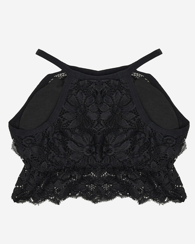 Dámská černá krajková podprsenka bralette - Spodní prádlo