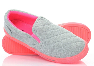 Сіро-рожеві жіночі сліпи на кросівках Asqus - Взуття