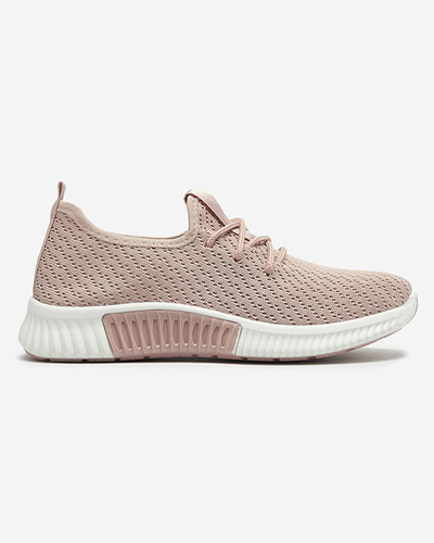 Рожеві жіночі тканинні спортивні туфлі Vobbu- Footwear