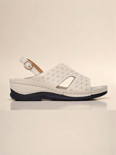 Royalfashion Dámské sandály na nízkém klínku Comfort Chic