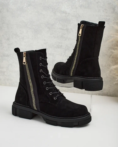 Royalfashion Dámské vysoké boty Uvilla bagger