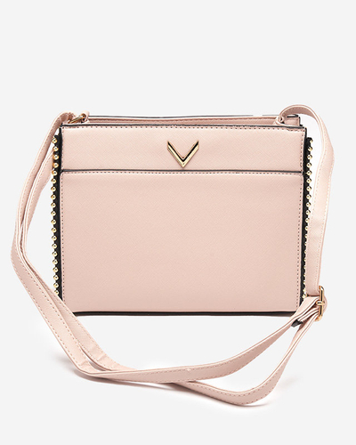 Світло-рожева сумочка з оздобленням