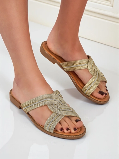 Royalfashion Жіночі шльопанці плетені Woven Breeze