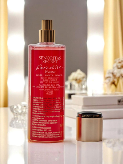 Senoritas Secret Body Mist Paradise Shimmer s třpytkami