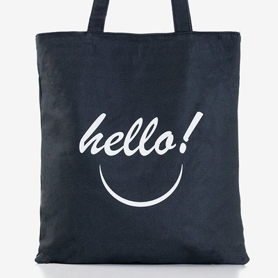 Dámská černá taška s potiskem - Kabelky