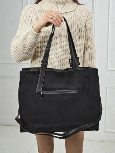 Dámská shopper kabelka eko semišová Daverna