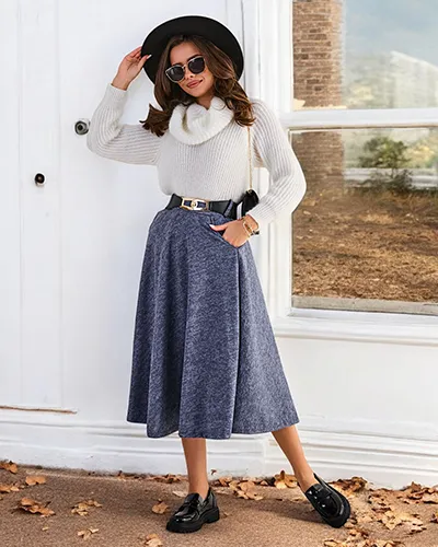 Royalfashion Dámská midi sukně