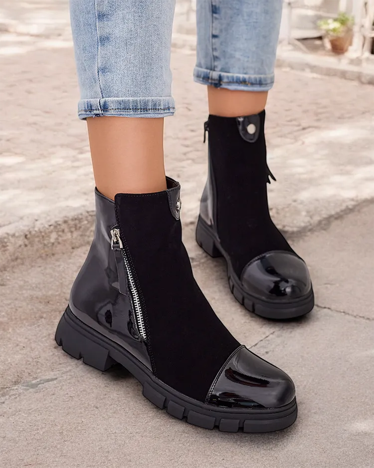 Royalfashion Klasické dámské kotníčkové boty a'la jodhpurs Urbanis