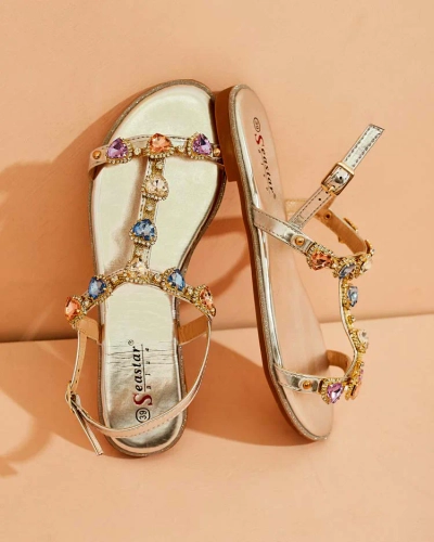 Royalfashion Dámské sandály Selina se zirkony