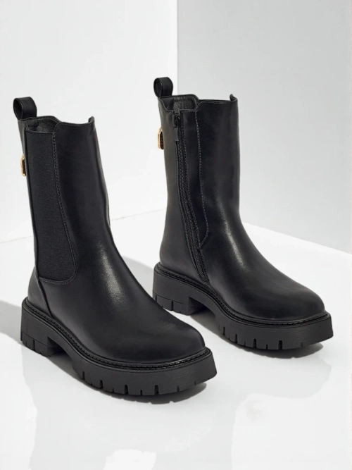 Високі жіночі ботильйони з екошкіри Varinell