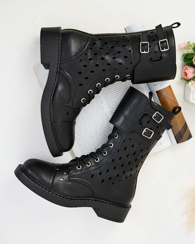 Royalfashion Жіночі ажурні черевики на шнурівці Belsel