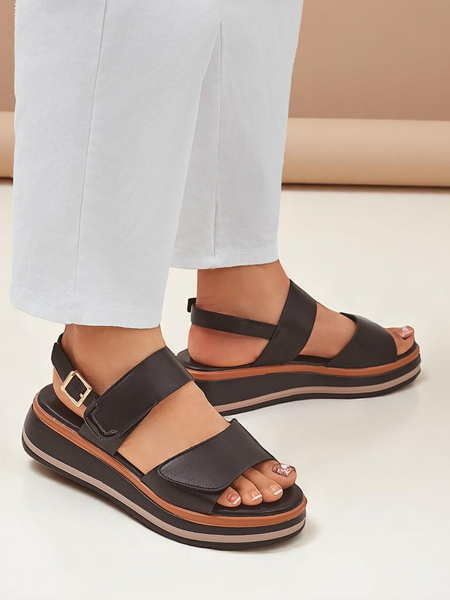 Royalfashion Dámské sandály s tlustší podrážkou Tulipp