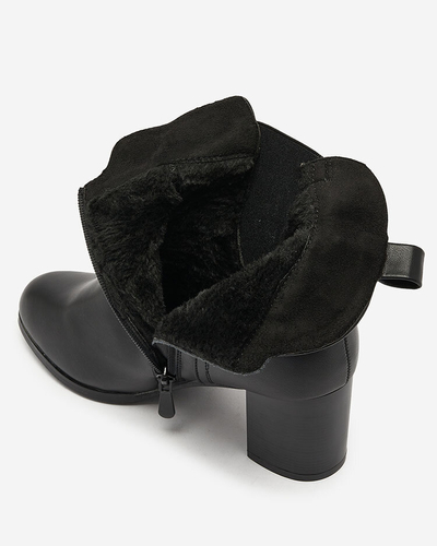 Royalfashion Černé dámské nízké kozačky Nejery