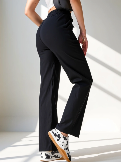 Королівська мода Широкі жіночі штани з бавовняної тканини