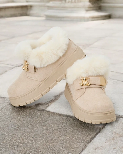 Royalfashion Жіночі короткі черевики а-ля снігоступи Dobis