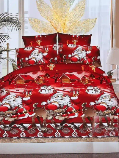 Royalfashion Vánoční povlečení 160x200 kompletní 3-dílné