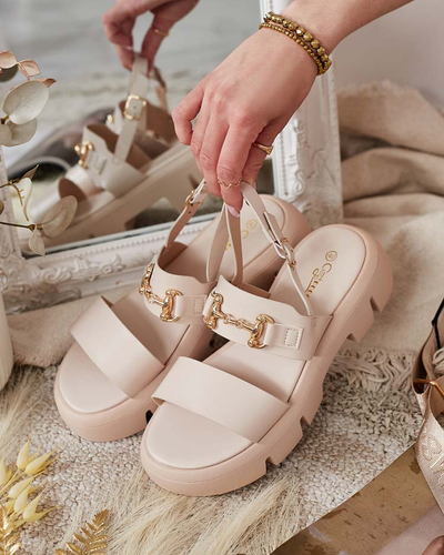 Royalfashion Dámské sandály na platformě z ekokůže Avemil
