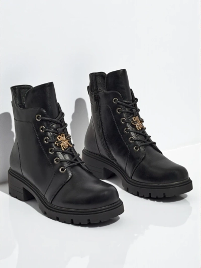 Eko kožené šněrovací dámské boty Veltih