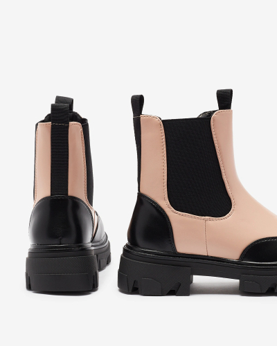 Royalfashion Růžové dámské kozačky Userrus