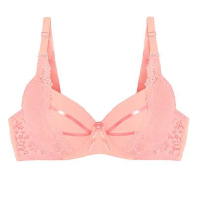 Růžová vycpaná podprsenka - Spodní prádlo