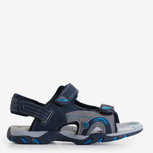 Темно-сині дитячі сандалі на липучках Rupert