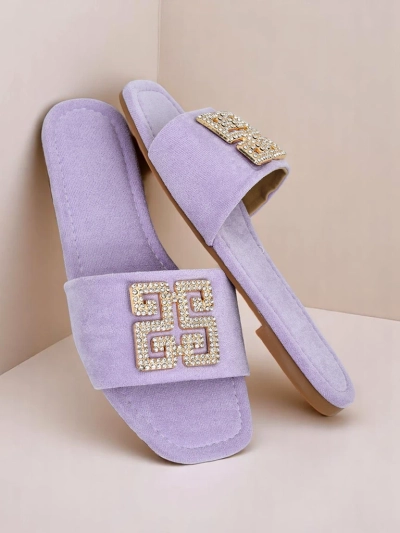 Royalfashion Dámské pantofle s plochou podrážkou Zamila