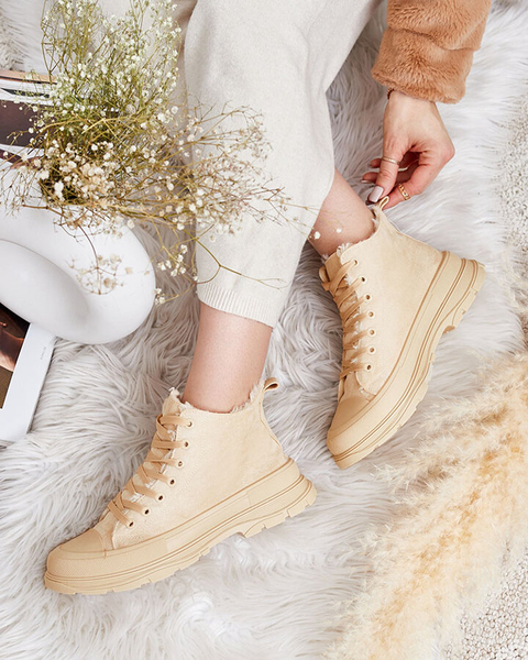 Royalfashion Dámská zateplená sportovní obuv a'la tenisky Benvilo