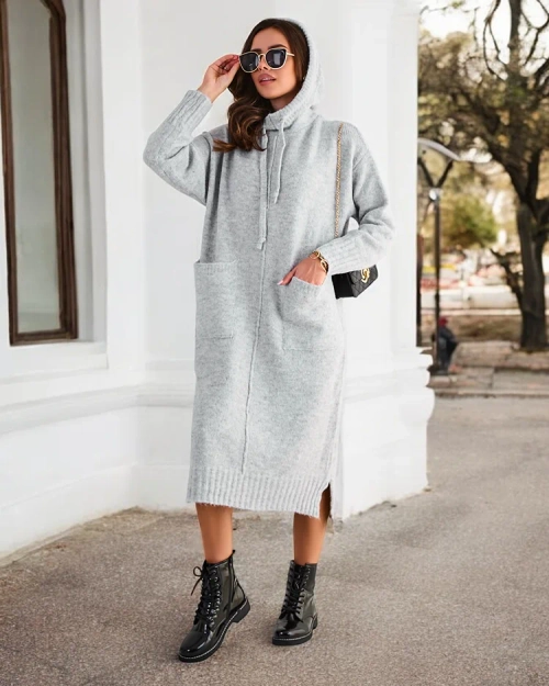 Royalfashion Жіночий вовняний довгий сукня-світшот