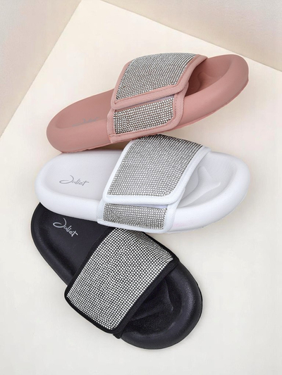 Royalfashion Dámské pantofle na ploché podrážce Sparkle Step