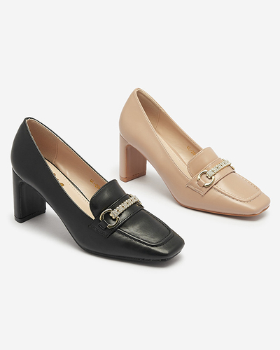 Чорні жіночі туфлі-мокасини Kolalic- Footwear
